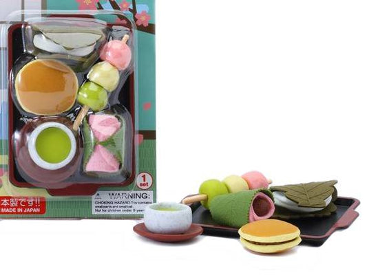 Cute Japanese Eraser Set Collectible Japanese Dessert 6 pcs