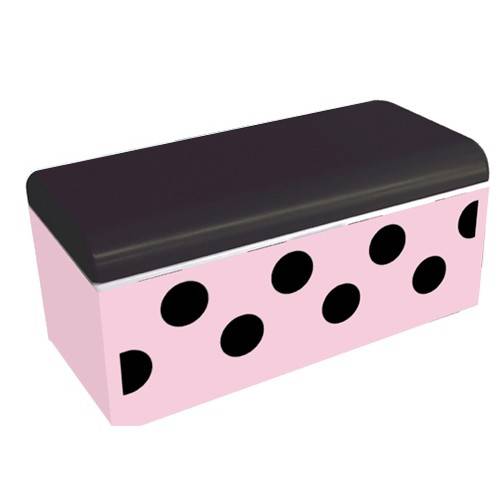 Bento Box Polka Dot Pink and Black with Cold Pack