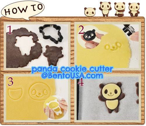 Bento Accessories Cookie Ham Cheese Cutter Panda