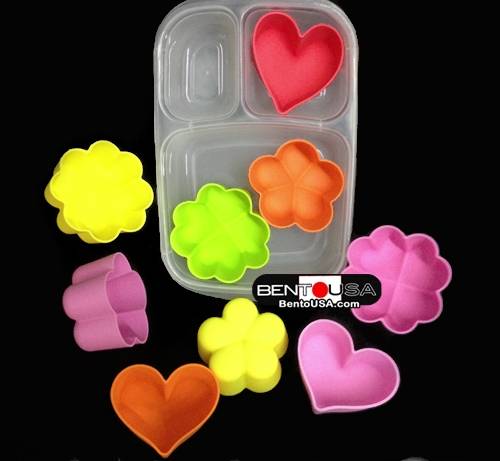 Bento High Quality Silicone Colorful Food Cups also great as Jello Mold