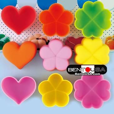 Bento High Quality Silicone Colorful Food Cups also great as Jello Mold