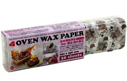Bear Designed Wax Paper Sandwich Wrapping Sheets 30 pcs Large
