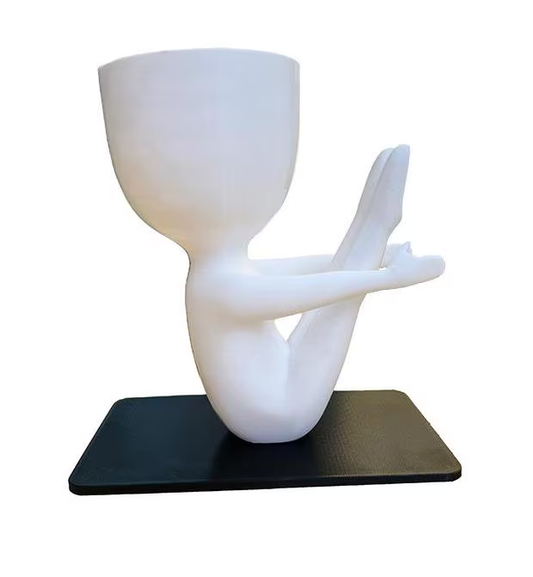 Yoga Boat Pose Planter, Teaser Pose Succulent Planter