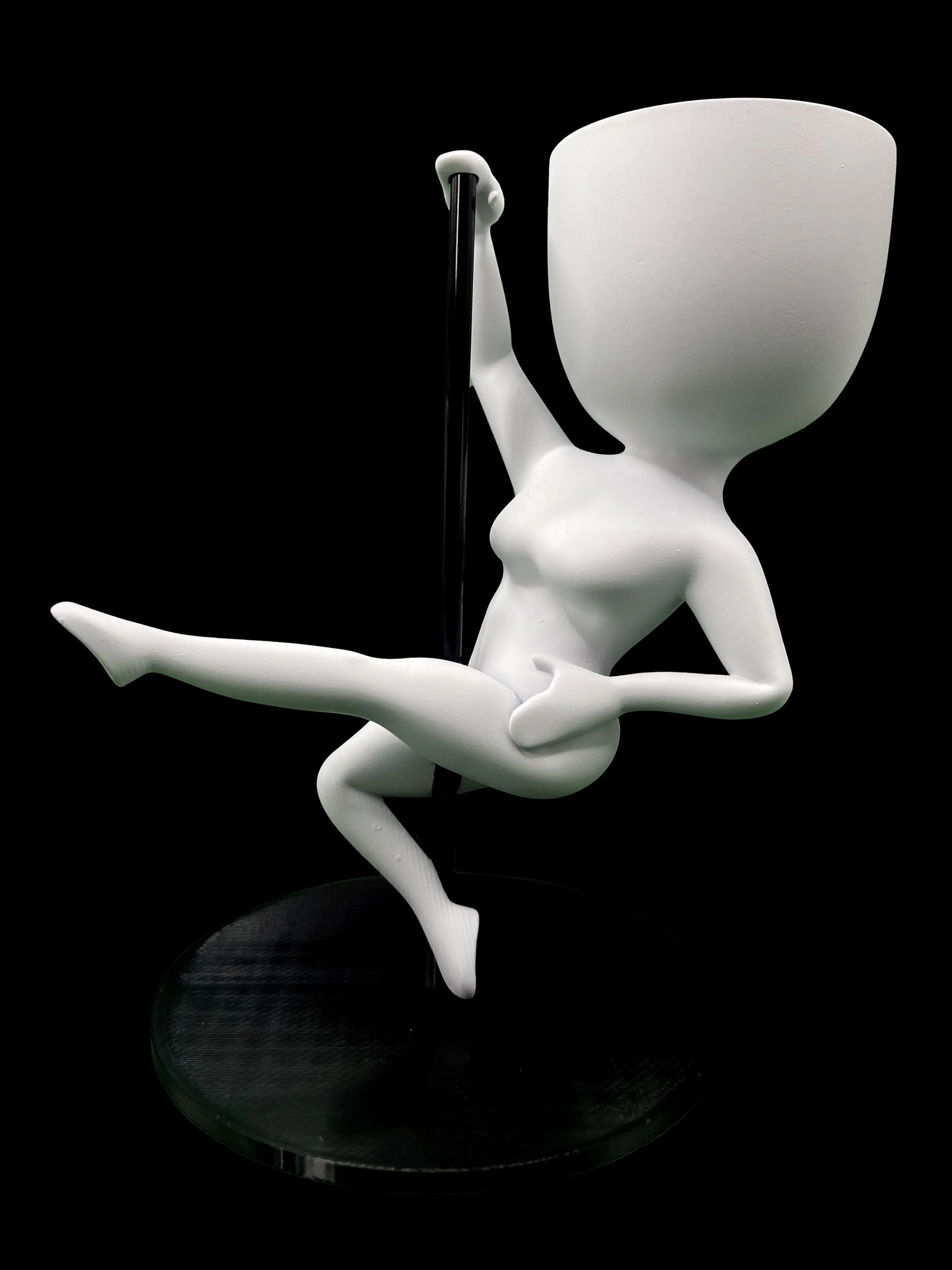 Pole Dancer succulent planter