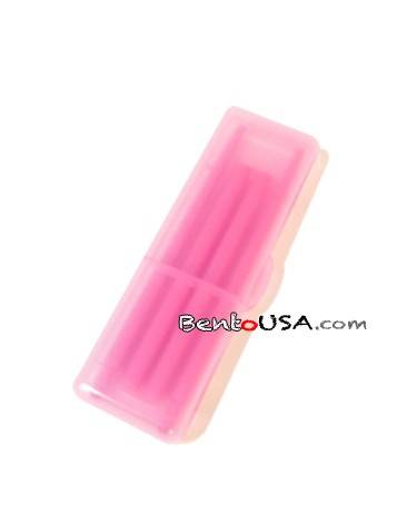 Japanese Bento Chopsticks with Case Portable Pink