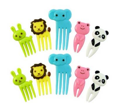 Japanese Bento Accessory Cute Food Pick Animal 10 pcs for Bento Box