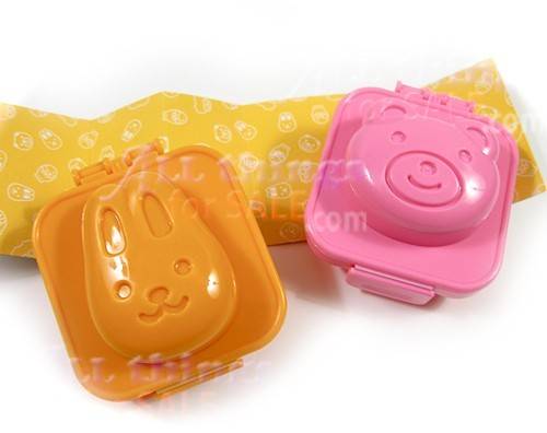 Hard Boiled Egg Mold Rabbit Bear for Bento Decoration