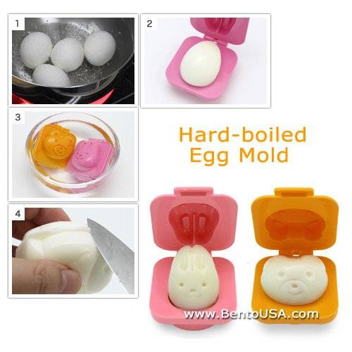 Hard Boiled Egg Mold Rabbit Bear for Bento Decoration