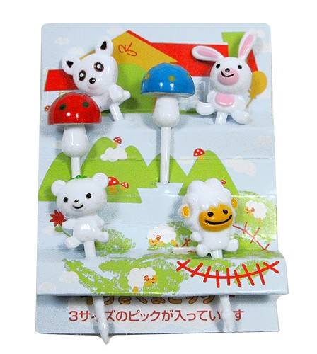 Japanese Bento Accessory Cute Food Pick Animal 