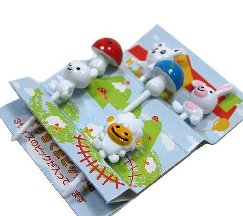 Japanese Bento Accessory Cute Food Pick Animal 