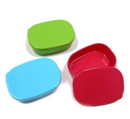 Microwavable Japanese Mini Food Sauce Container with Lid 3 Colors