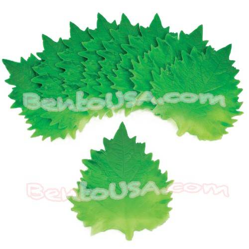 Microwavable Silicone Perilla Leaf for Bento Decoration