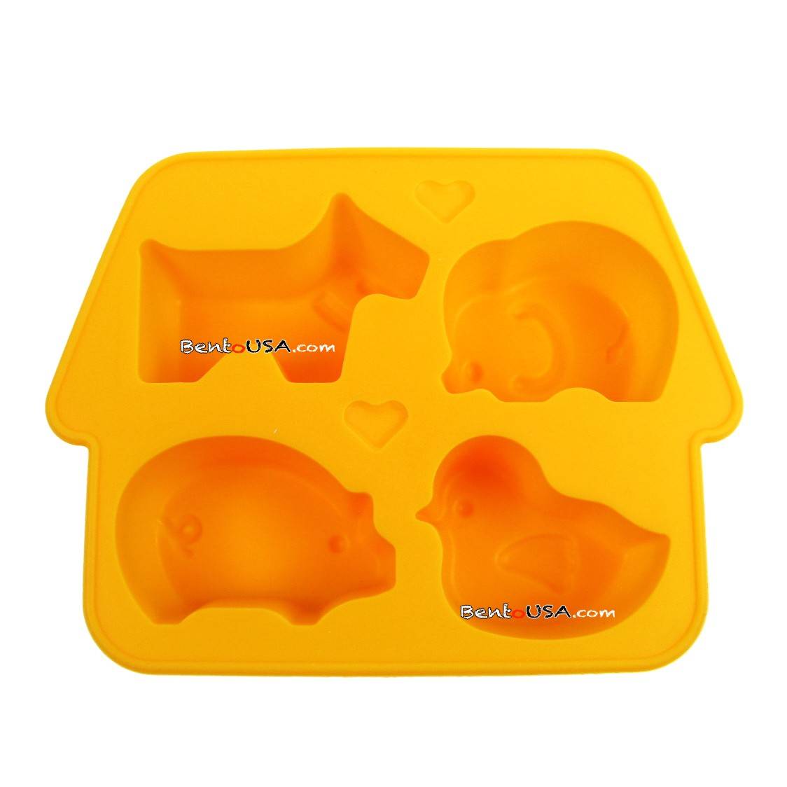 Bento Silicon Mold 4 Fun Animal Shapes