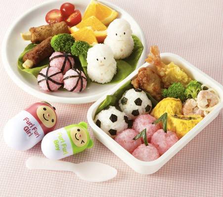 Japanese Bento Rice Mold Omusubi Shaker Boy Girl