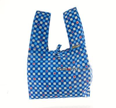 Japanese Bento Cloth Tote Bag for bento box lunch box - Blue Flower