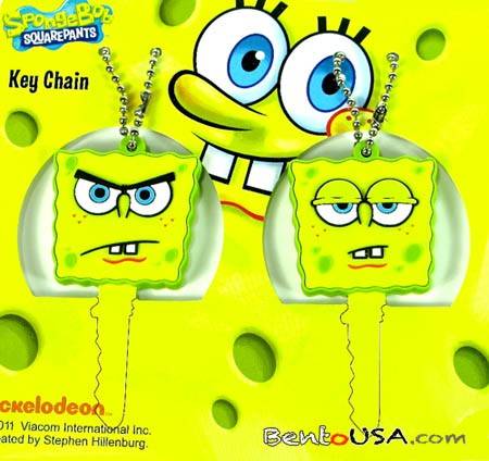 Spongebob Squarepants 2 Sided Bevel Key Cover Set of 2 