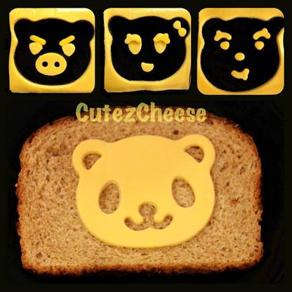 CuteZcute Bento Sandwich Cutter and Pastry Stamp Kit 