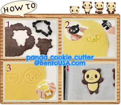 Bento Accessories Cookie Ham Cheese Cutter  Panda