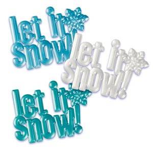 Food Decorating Topper Cake Topper Let it Snow