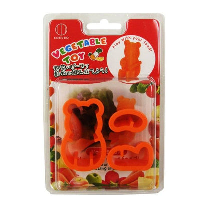 Japanese Bento Accessories Cookie Cutter Set 3D Bear