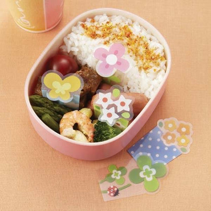 Microwavable Bento Baran Food Divider Sheet Set Flower