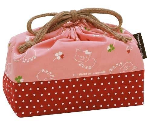 Japanese Bento Lunch Box Set Pink Pig