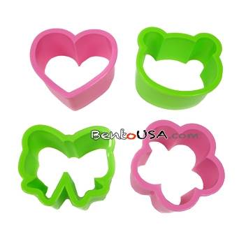 Japanese Bento Decoration Ham Cheese Cutter Set Cute Bow