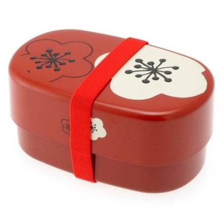 Microwavable Japanese Bento Box Lunch Red Plum