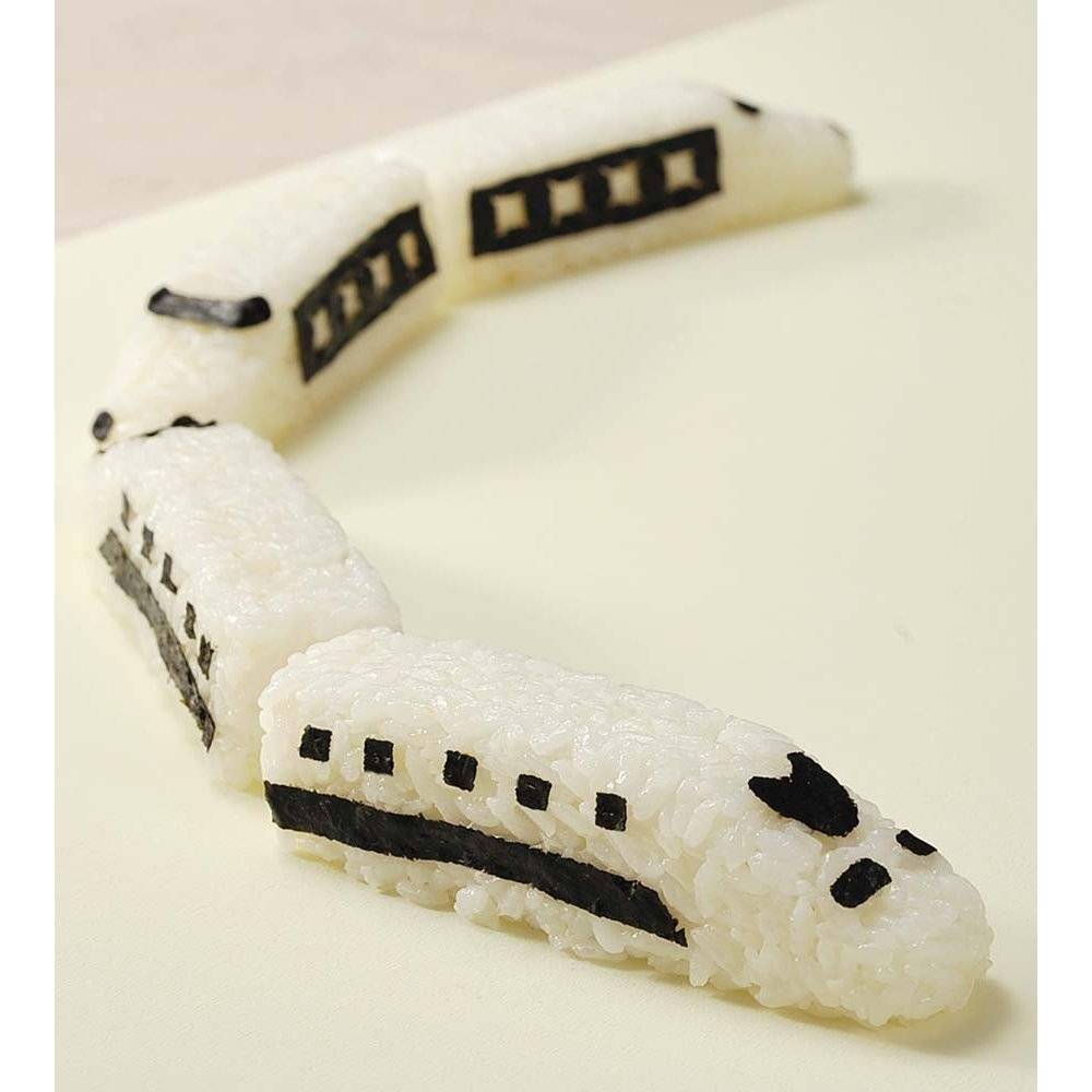 3D Super Express Train Bento Rice Mold and Seaweed Nori Cutter Set 