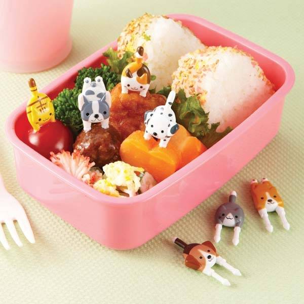 Japanese Bento Box Accessories Food Pick Cute Dogs and Cats