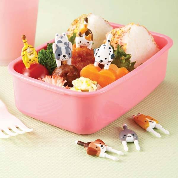 Japanese Bento Box Accessories Food Pick Cute Dogs and Cats