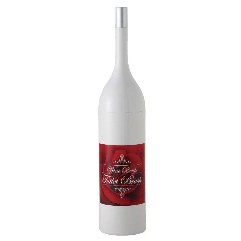 Wine Bottle Toilet Brush Set