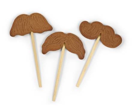 Mustache Cookie Cutter Stamp Set