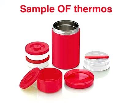 Stainless Steel thermos set 510ml Blue with Fork for Bento Box - All ...