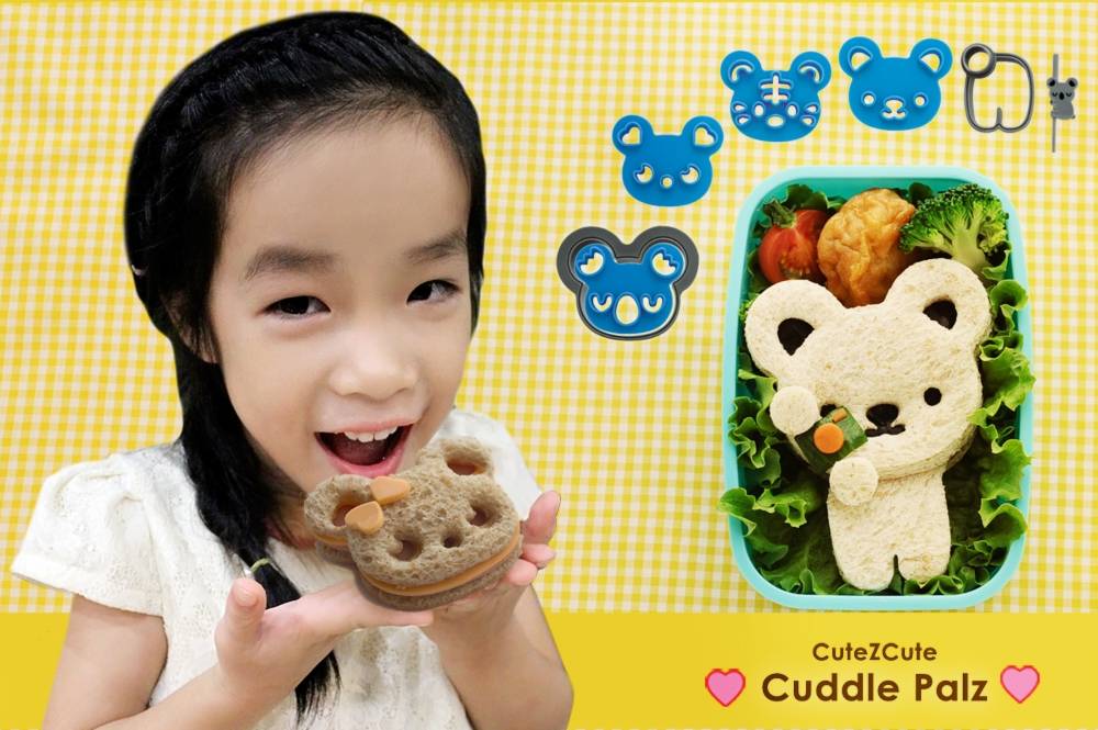 CuteZCute Bento Sandwich Cutter Cookie Stamp - Cuddle Palz