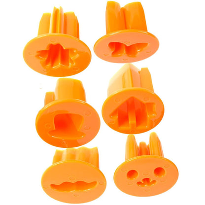 Fun Vegetable Cutter, Flower Butterfly House Face Mustache and Hat