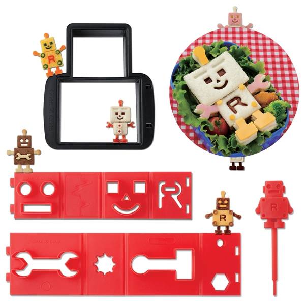 CuteZcute Robo Bread Transforming Sandwich Cutter and Stamp