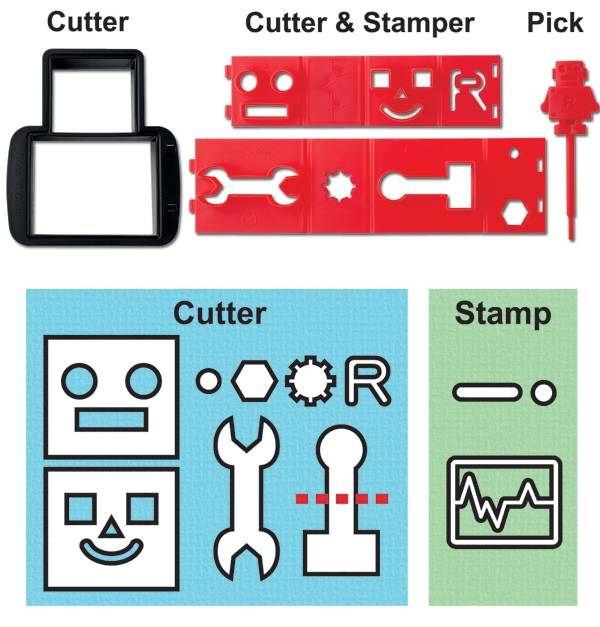 CuteZcute Robo Bread Transforming Sandwich Cutter and Stamp