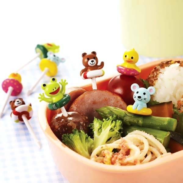 Japanese Bento Food Pick Summer Frog Rat Bear Duck