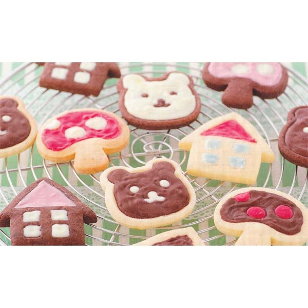 Japanese Bento Cookie Cutter Stamp House Bear Mushroom