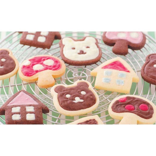 Japanese Bento Cookie Cutter Stamp House Bear Mushroom