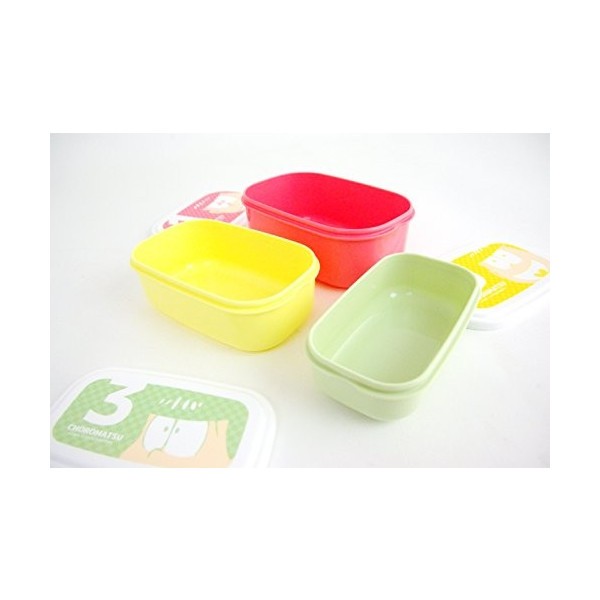 Microwavable 3 Nested Containers Bento Boxes Osomatsu