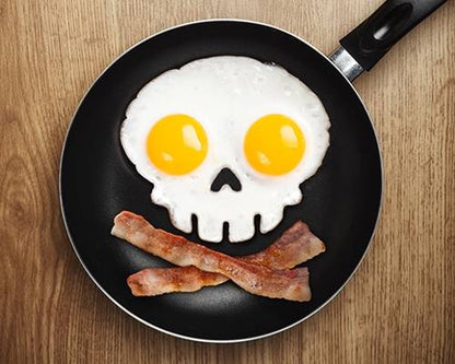 Breakfast Silicone Egg Cooking Mold - Funny Side Up Skull