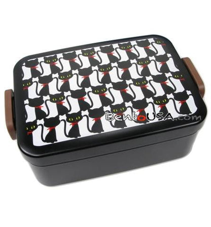 Sandwich Box Deep Bento Lunch Box Black Cat